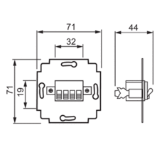 ABB STEREO LOUDSPEAKER CONNECTION BOX