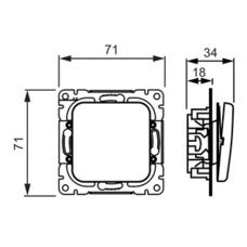 JUSSI 1-GANG 2-WAY SWITCH