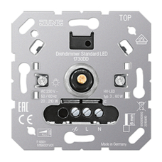 JUNG LS GRAFITSORT MAT LED LYSDÆMPER 3-60W