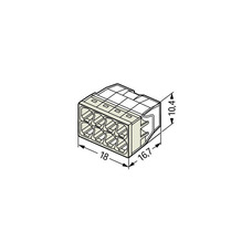 WAGO 8X0.5-2.5MM² SPLICING CONNECTOR FOR SOLID CONDUCTORS