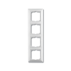 BASIC55 4-GANG COVER FRAME WHITE