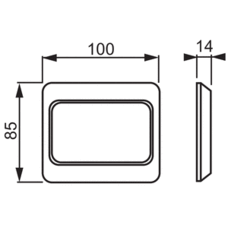 JUSSI COVER FRAME 100MM 1-GANG