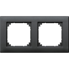 MERTEN M-PLAN ANTRACIT 2-MODUL RAMME