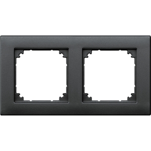 MERTEN M-PLAN ANTRACIT 2-MODUL RAMME