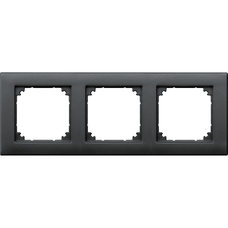 MERTEN M-PLAN ANTRACIT 3-MODUL RAMME