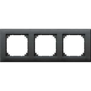 MERTEN M-PLAN ANTRACIT 3-MODUL RAMME