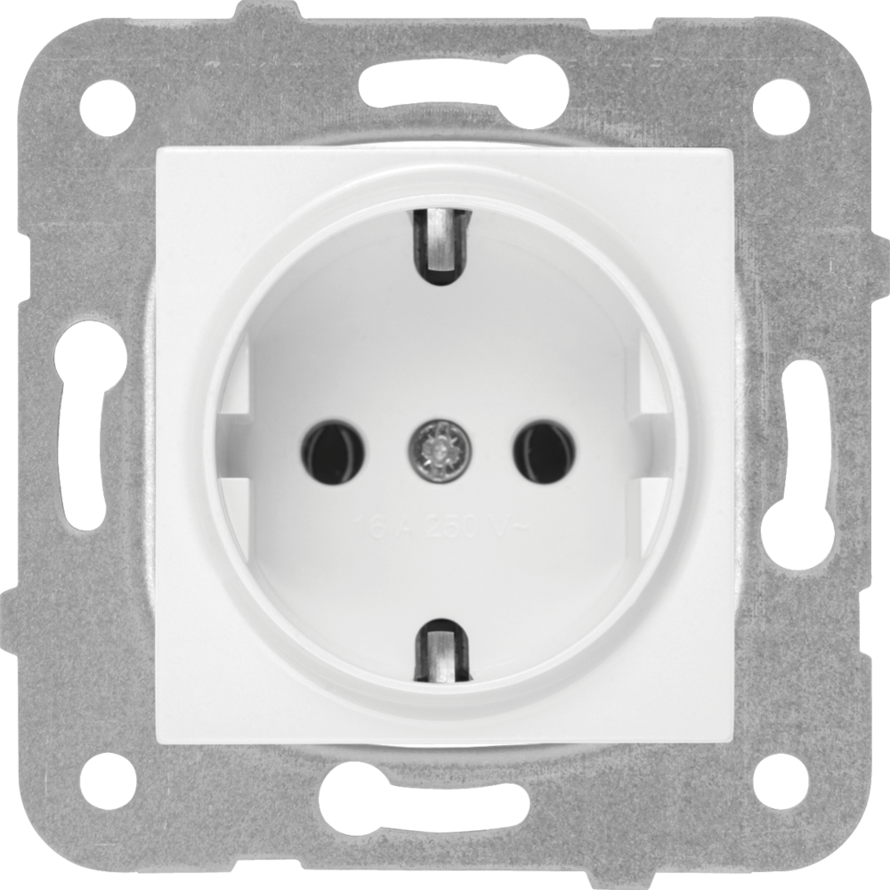 KARRE/MERIDIAN SINGLE SOCKET OUTLET WHITE