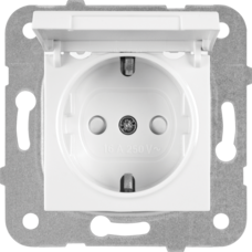 KARRE/MERIDIAN SINGLE SOCKET-OUTLET WITH LID