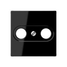 FND 55X55MM ADAPTER PORCELÆN SORT + TV-R ANTENNEUDTAG