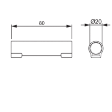 AJ20 CONDUIT EXTENSION Ø 20 MM