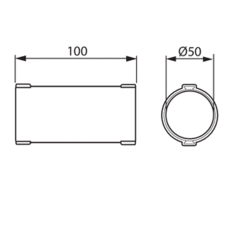 AJ50 Ø50MM 750N CONDUIT EXTENSION