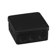 AP9M SURFACE-MOUNTED JUNCTION BOX, IP65, 86 X 86 MM, BLACK