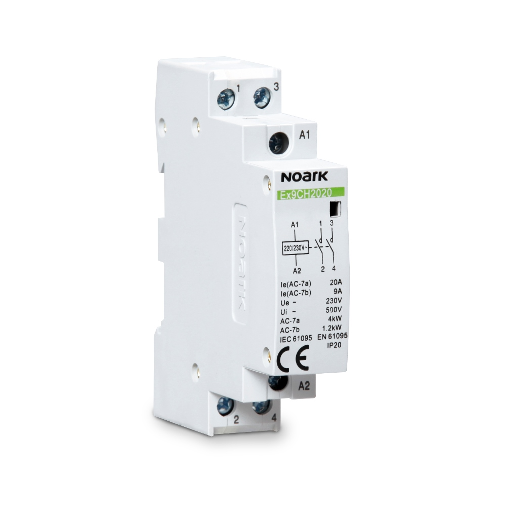 NOARK 2NO 20A 230V AC INSTALLATION CONTACTOR