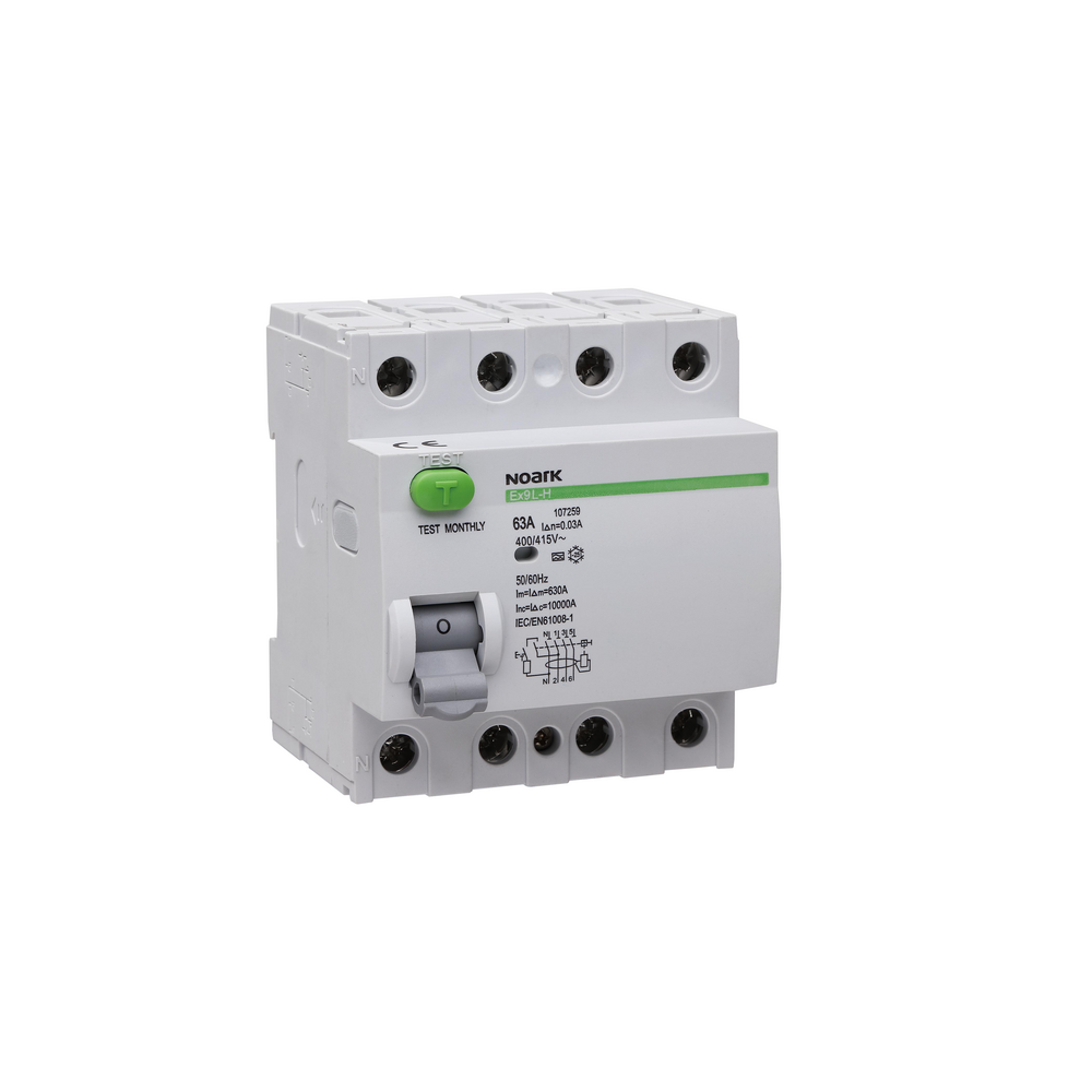 NOARK 4P 40A 30MA 6KA AC-TYPE RESIDUAL CURRENT CIRCUIT BREAKER