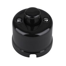 FND UDVENDIG LED LYSDÆMPER PORCELÆN SORT