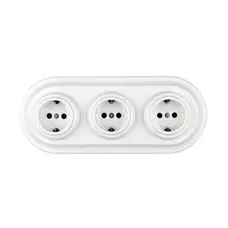 FND STIKKONTAKT SCHUKO PORCELÆN HVID