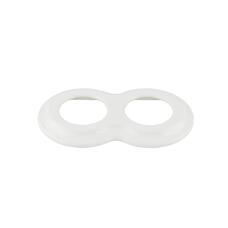 FND 2-MODUL RAMME PORCELÆN HVID TYPE 2