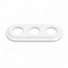 FND 3-MODUL RAMME PORCELÆN HVID