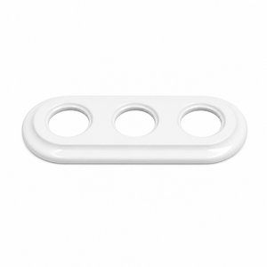 FND 3-MODUL RAMME PORCELÆN HVID
