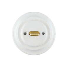 FND 2-POLET AFBRYDER PORCELÆN HVID TYPE 2