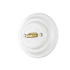 FND 2-POLET AFBRYDER PORCELÆN HVID TYPE 2