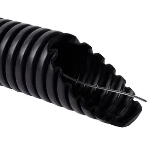 PVC 16MM 750N 50M BLACK CORRUGATED CONDUITS