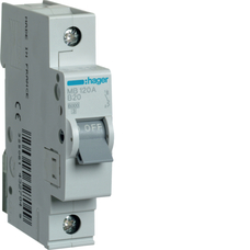 HAGER 1P B20 MINIATURE CIRCUIT BREAKER