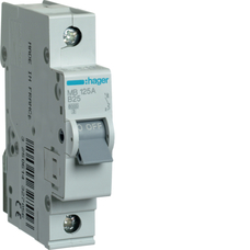 HAGER 1P B25 MINIATURE CIRCUIT BREAKER