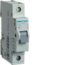 HAGER 1P C40 MINIATURE CIRCUIT BREAKER