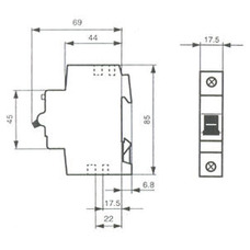 ABB 1P C4 MINIATURE CIRCUIT BREAKER