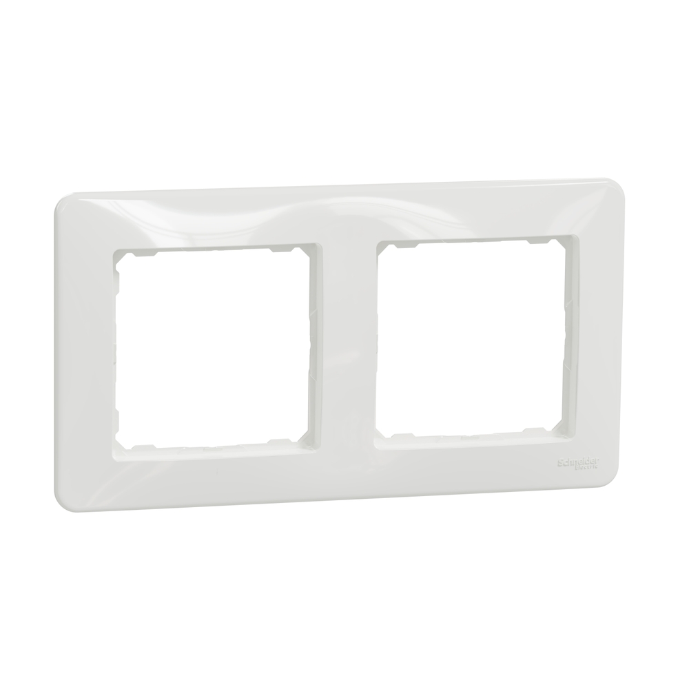 SEDNA DESIGN & ELEMENTS 2-GANG COVER FRAME WHITE