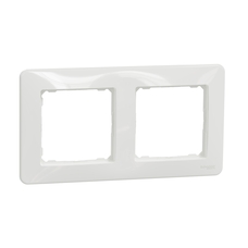 SEDNA DESIGN & ELEMENTS 2-GANG COVER FRAME WHITE