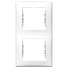 SEDNA - VERTICAL 2-GANG FRAME - WHITE