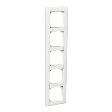 EXXACT PRIMO 5-GANG FRAME WHITE