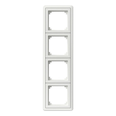 EXXACT COMBI 4-GANG FRAME WHITE