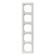 EXXACT COMBI 5-GANG FRAME WHITE