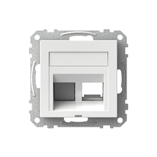 EXXACT LEXCOM CENTRE PLATE ANGLED WHITE