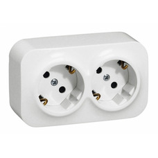 FORIX 2-GANG SCHUKO SOCKET OUTLET